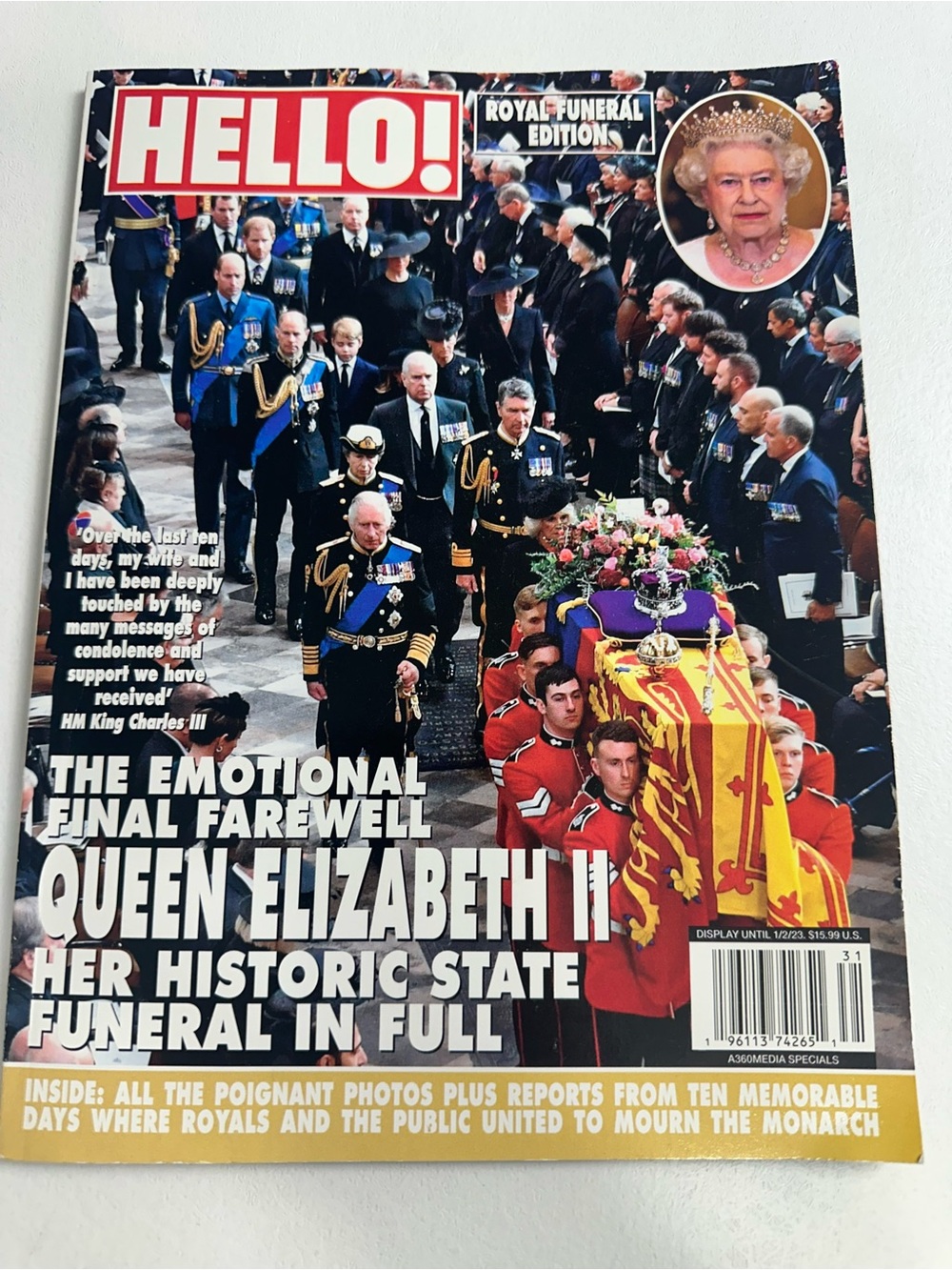 HELLO!‎ Magazine Royal Funeral Edition - Queen Elizabeth II Cover